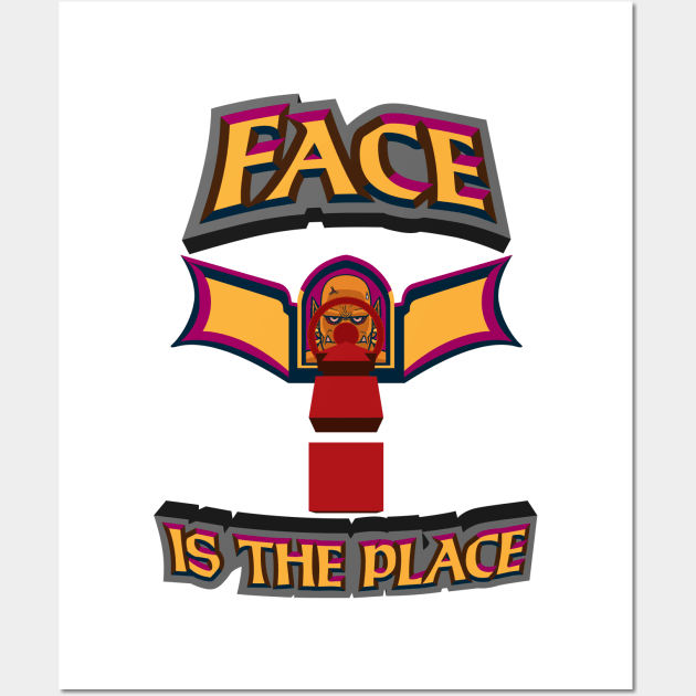 Face is the Place Wall Art by krls